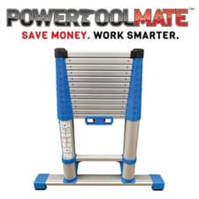 Image of Zarges 40401 3.8m Compactstep L Telescopic Ladder and Stabiliser Bar