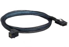 Image of Mini SAS HD SFF8643 90° to Mini SAS 36-pin SFF8087 Converter Cable - 1m