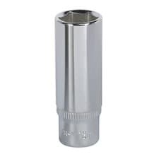 Image of Sealey Sp1413D Walldrive Socket 13Mm Deep 1/4Sq Drive Fully Polished