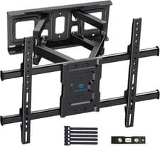 Image of PERLESMITH TV Wall Bracket, for 37-85 Inch TVs up to 60kg, Swivel Tilt Extend TV