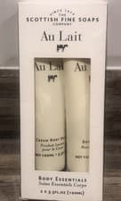 Image of Scottish Fine Soaps Co, Au Lait 100ml Cream Body Wash, 100ml Body Butter BN Box