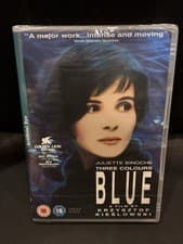 Image of BRAND NEW THREE COLOURS BLUE JULIETTE BINOCHE DVD KIESLOWSKI FACTORY SEALED
