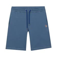 Image of PAUL SMITH Mens Blue Zebra Cotton Shorts Size Medium BNWOT Ref C1979