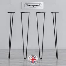 Image of Hairpin Legs - Steel 2 Pin - Various Sizes & Colours - Screws & Feet Protectors