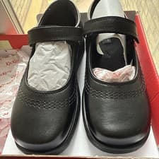 Image of Kickers Fragma POP Little Girls Black Leather Shoes