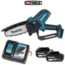 Image of Makita DUC150Z 18V Brushless Pruning Saw 150mm With 2 x 5Ah Batteries & Charger