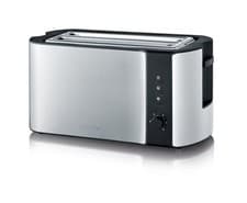 Image of Severin AT 2590 toaster 2 slice(s) 1400 W Black, Silver
