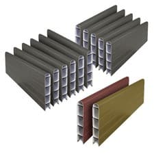 Image of Composite PVC Fence Panel Recycled Panels Plastic Fencing 6ft Board - 5 & 6 Pack