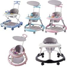 Image of NEW Baby Walker Bouncer First Steps Push Along Activity Music Ride On Car Melody