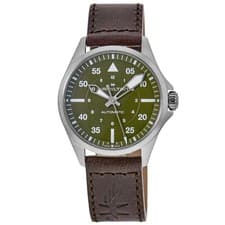 Image of New Hamilton Khaki Aviation Pilot Auto 39mm Green Dial Men's Watch H76305560