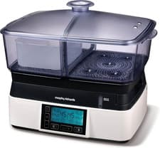 Image of Morphy Richards Intellisteam Compact Food Steamer, 6L, Synchronised Steaming, Di
