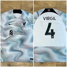 Image of BNWT Liverpool FC #4 Virgil van Dijk Nike Away Shirt 2022/2023, Medium ✅