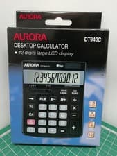 Image of New in package Aurora DT940C Desk Calculator 12 digits large LCD display