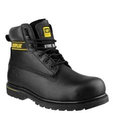 Image of Mens Caterpillar Holton SB Safety Steel Toe Cap Lace Up Work Boots Sizes 6-15 BL