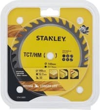 Image of STANLEY STA13000 Circular Saw Blade, TCT, 140 x 12.7 x 14T