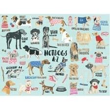 Image of Mudpuppy Hot Dogs A-Z Jigsaw Puzzle 1000 Pieces