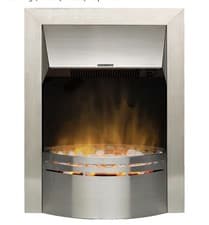 Image of Dimplex Dakota Stainless Steel Inset Optiflame Electric Flame Effect Fire 2kW