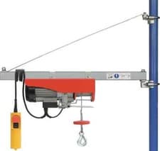 Image of Hilka Electric Hoist remote control lifting winch and scaffold support arm