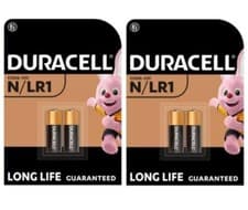 Image of 4x Duracell N LR1 Batteries MN9100 Alkaline 1.5v Security Remote Battery