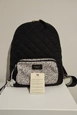 Image of Radley London Quilted Backpack Black Spot Print Rucksack NWOT