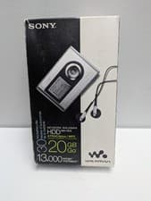 Image of Sony NW-HD3 Network Walkman 20GB Silver - New Open Box Unused - Rare Collector
