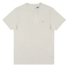 Image of Farah Denny Marl T-Shirt Chalk Marl - XS