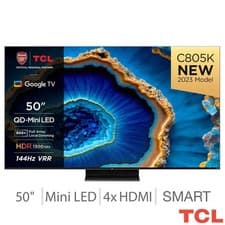 Image of TCL 50C805K 50 Inch QLED Mini LED 4K Ultra HD 144Hz Smart TV
