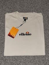 Image of Men’s Ellesse Navozi T-Shirt Size Medium Beige New with Tags Never Worn