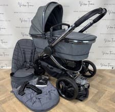 Image of iCandy Peach 6 Pushchair & Carrycot - Dark Grey Twill
