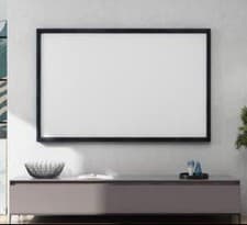 Image of Fixed Aluminum Frame Projector Screen Home Theatre Projector - White / 92 Inches