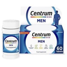 Image of Centrum Men Multivitamin Mineral Tablets 23 Nutrients Immune Support 60 Count