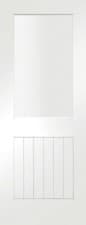 Image of Suffolk 1 Light Internal White Primed Door with Clear Glass Product Code GWPSUF1