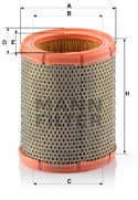 Image of Air Filter C1460 Mann 1444A7 95658433 95659354 1444ST 144485 Quality Guaranteed