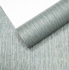 Image of Plain Blue Textured Wallpaper Gold Metallic Shimmer Paste The Wall Free Match