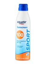 Image of Equate Sport SPF 100 Sunscreen Water Resistant Spectrum Spray 5.5oz