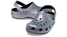 Image of Crocs Black / Multi Classic Glitter Clog Shoes SIZE 13M/15W