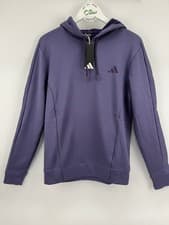 Image of Adidas Hoodie Men's Purple Activewear Size Small Fleece Lined/32722