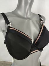 Image of NEW Boux Avenue Black Rose Gold Paphos Full Support Bikini Top Swimsuit RRP £35