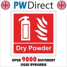 Image of SIGN Dry Powder Fire Extinguisher Combustible Material Flammable Liquids FI359A