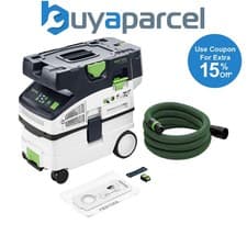 Image of Festool CLEANTEC CTLC MIDI Twin 18v 36v I-Basic Cordless L-Class Dust Extractor