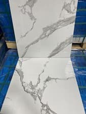 Image of IMPORTED DIRECT FROM FACTORY 60x60cm GLOSS CARRARA TILES CHEAP! MASSIVE STOCKS