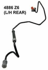 Image of REAR LEFT BRAKE HOSE PIPE AXLE TO CALIPER FITS: PEUGEOT 308 MK1 07-14 BFH9019B