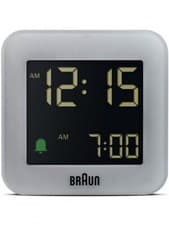 Image of Braun BC08G Digital travel alarm clock Grey Brand New