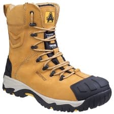 Image of Amblers FS998 Waterproof Safety Boot Hi Leg Composite Side Zip Thinsulate Honey