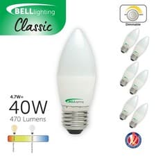 Image of BELL LED Candle Bulbs B22 E14 E27 Warm / Cool/ Natural White 4.7W Small Screw BC