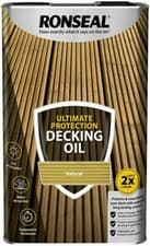 Image of Ronseal ULTIMATE Protection Decking Oil | Waterproof Sun Rain NATURAL 5L