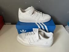 Image of Adidas Originals Forum Low All White Uk Size 10 Us 10.5. FY7755 Brand New Boxed