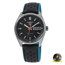 Image of Tag Heuer Carrera Day-Date Automatic Black Men's 41mm Watch WDA2110.FC6614