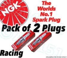 Image of 2x NEW NGK Racing SPARK PLUGS - Part No. R0200-10 Stock No. 5763 2pk Sparkplugs