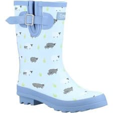 Image of Cotswold Farmyard Mid Multicoloured Rubber Female Patterned Wellingtons